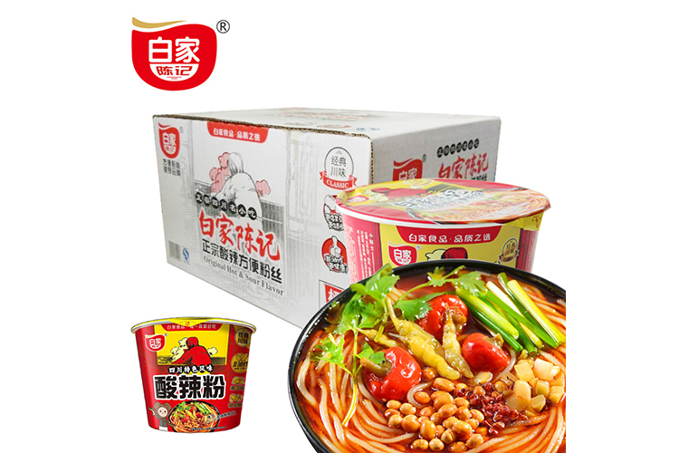 BAIJIACHENJI SOUR SPICY NOODLE 108G 12CUPS